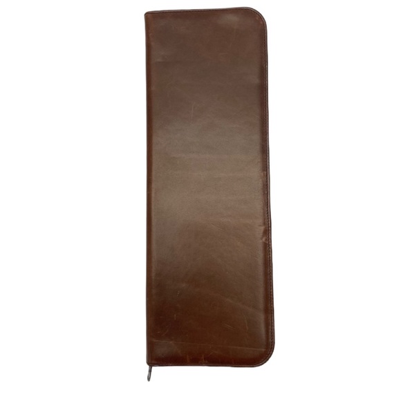 Crouch & Fitzgerald Leather Tie Case Brown - Picture 1 of 8